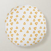 African cute chibi girl ラウンドクッション (裏面)