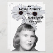 African Daisies Memorial Service Photo | Quote プログラム (正面/裏面)