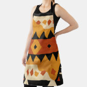 African design background in brown and black エプロン (インサイチュ)