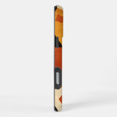African design background in brown and black iPhoneケース (右側面)
