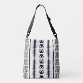 African Design White Tote Bag クロスボディバッグ (裏面)