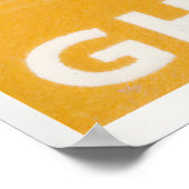 African Drums Print Vintage Ghana Postage Stamp ポスター (角)