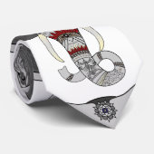 African-Elephant-Tribal ネクタイ (ロール)