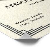 African Elephant Zoology Series ポスター (角)