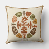 African Ethnic Motifs クッション (裏面)