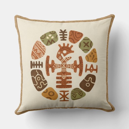 African Ethnic Motifs クッション (裏面)