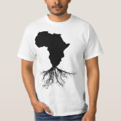 African Expat Pan African Continent Map Tシャツ (正面)