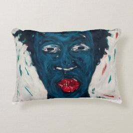 African Face Pillow アクセントクッション
