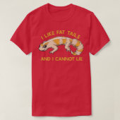 African Fat Tailed Gecko  Tシャツ (デザイン正面)