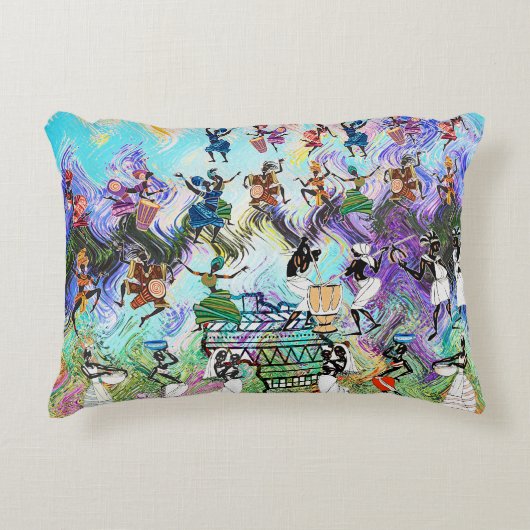 African Feast: Rhythms of Africa  アクセントクッション (正面)