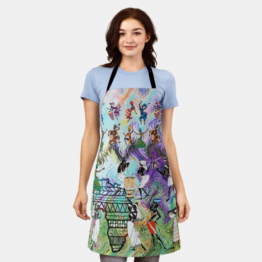 African Feast: Rhythms of Africa エプロン (着用した状態)