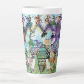 African Feast: Rhythms of Africa カフェラテマグ (正面)