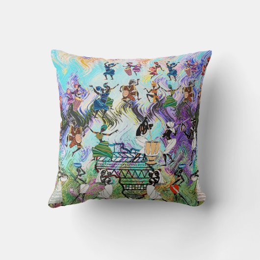 African Feast: Rhythms of Africa  クッション (裏面)