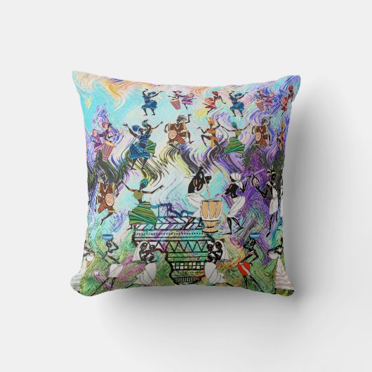 African Feast: Rhythms of Africa  クッション (正面)