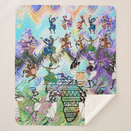 African Feast: Rhythms of Africa  シェルパブランケット