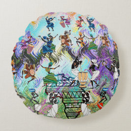 African Feast: Rhythms of Africa  ラウンドクッション