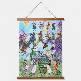 African Feast: Rhythms of Africa  吊り下げ型タペストリー