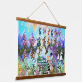 African Feast: Rhythms of Africa 吊り下げ型タペストリー (傾斜あり)