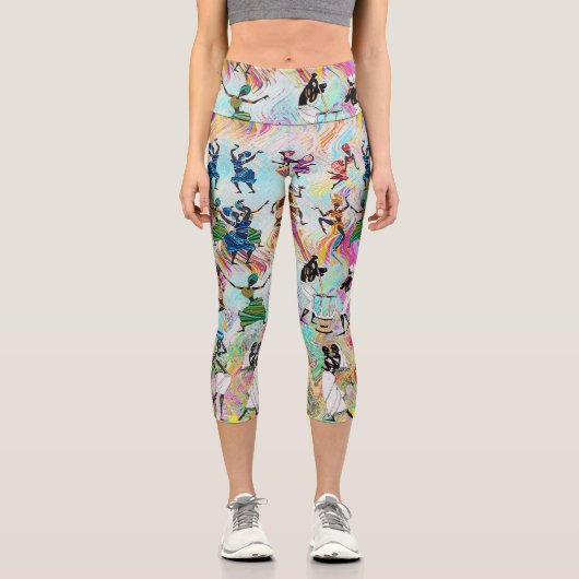 African Feast: Rhythms of Unity カプリレギンス (正面)