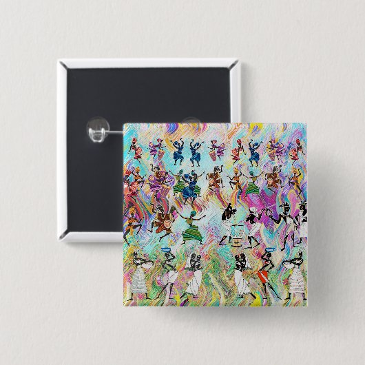 African Feast: Rhythms of Unity 缶バッジ (正面&裏面)