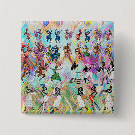 African Feast: Rhythms of Unity 缶バッジ