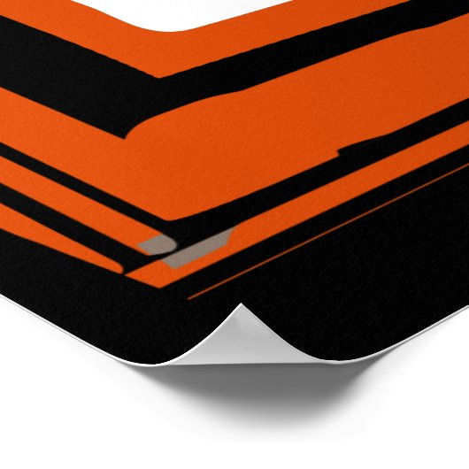 african geometric tribal pattern ポスター (角)