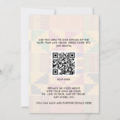 African Ghana Kente TRADITIONAL ENGAGEMENT 招待状 (裏面)