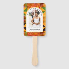 African Ghana Kente WEDDING Guest Favor Gift ハンドファン