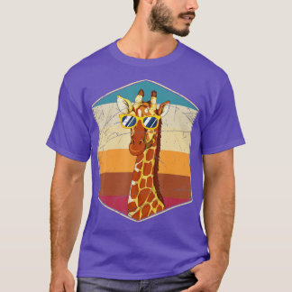 African Giraffe Lover Funny Zoo Animal Sunglasses  Tシャツ