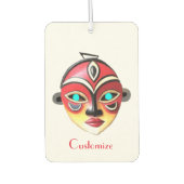 African Girl Face Mask Thunder_Cove  カーエアーフレッシュナー (正面)