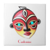 African Girl Face Mask Thunder_Cove  タイル (正面)