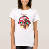 African Girl Face Mask Thunder_Cove  Tシャツ (正面)