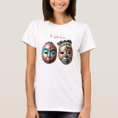 African Girl Face Masks Thunder_Cove  Tシャツ (正面)