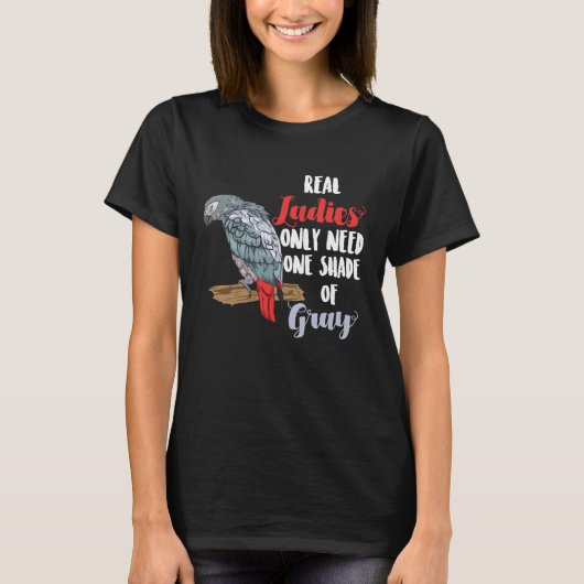 African Gray Parrot I Real Ladies I Parrot Bird M Tシャツ (正面)