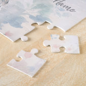 African Grey Parrot Pastel Floral  ジグソーパズル (側面)