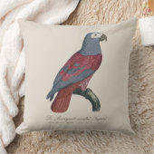 African Grey Parrot Red Factor Psittacus Erithacus クッション (ブランケット)