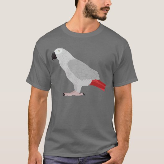African Grey Parrot Tシャツ (正面)