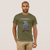 African grey parrot T-Shirt Tシャツ (正面フル)