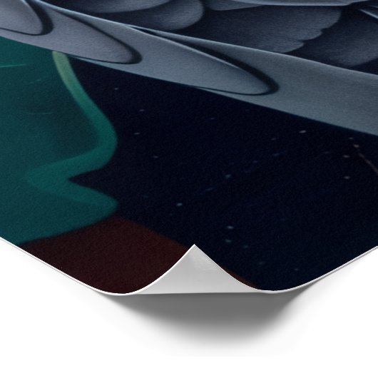 African Grey Parrots Persimmon-Berry Duet  ポスター (角)