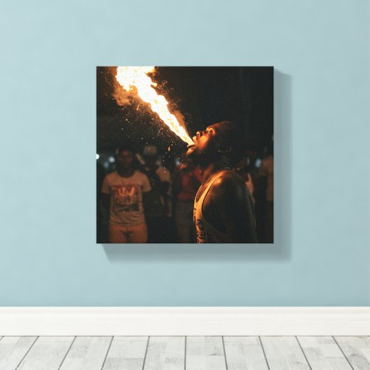 African inspired art キャンバスプリント (インサイチュ (ウッドフロア))