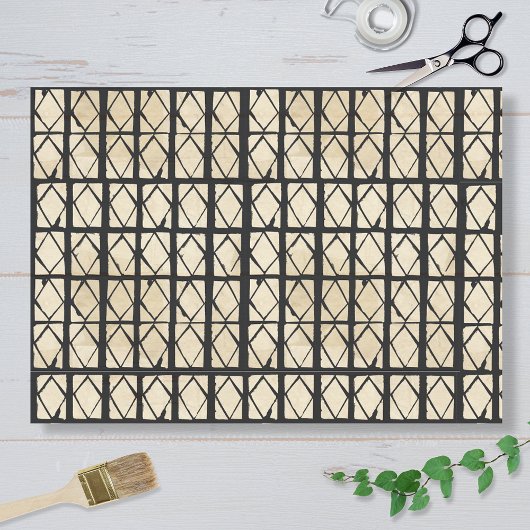 African Inspired Diamond Pattern Tissue Paper 薄葉紙