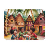African Kids Christmas Photo Magnet マグネット (横)
