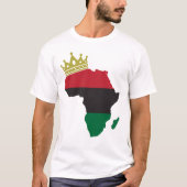 African King Queen African Flag Tシャツ (正面)
