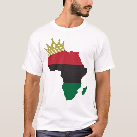 African King Queen African Flag Tシャツ (正面)