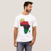 African King Queen African Flag Tシャツ (正面フル)