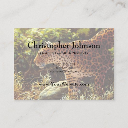 African Leopard名刺 名刺 (裏面)