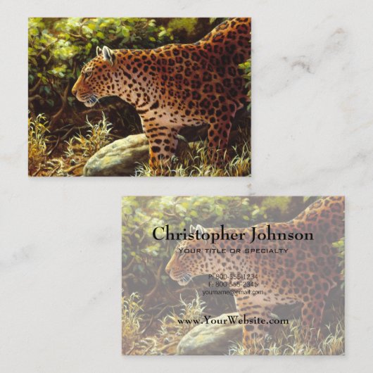 African Leopard名刺 名刺 (正面/裏面)