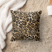 African Leopard Fur:シームレスアニマルテクスチャ クッション (ブランケット)