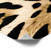 African Leopard Fur:シームレスアニマルテクスチャ ポスター (角)