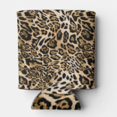 African Leopard Fur:シームレスアニマルテクスチャ 缶クーラー (裏面)